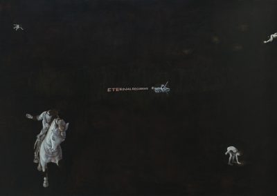 Eternal Recurrence 1 / Ikuinen paluu 1, oil and acrylic / öljy ja akryyli, 138 x 192, 2025