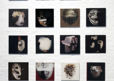 Paintings from Ritual Series in the Luminous Darkness exhibition / Rituaalisarjan maalauksia Valoisa pimeys -näyttelyssä, Forum Box, 2025