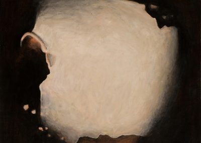 Face 17, Ritual Series / Kasvo 17, Rituaalisarja, oil and acrylic / öljy ja akryyli, 43 x43,2024